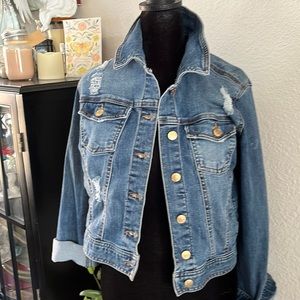 Celebrity pink Jean jacket super cute soft